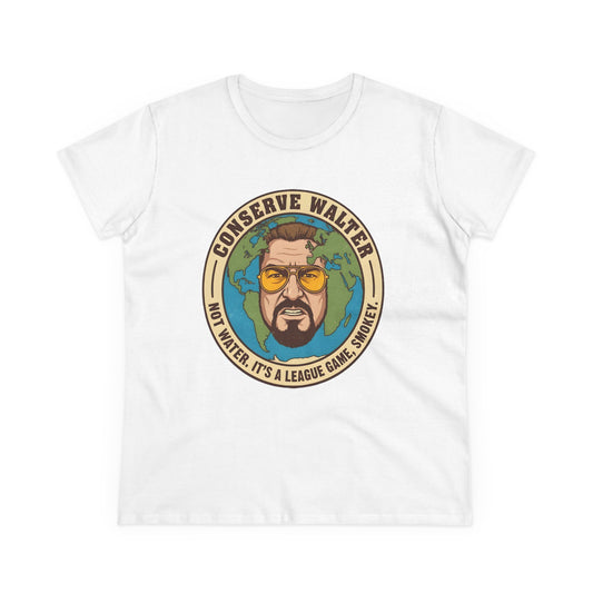 Conserve Walter Big Lebowski T-Shirt | Eco Friendly Movie Reference  | Gift for Lebowski Fan Environmentalist | Cult Classic Humor Tee