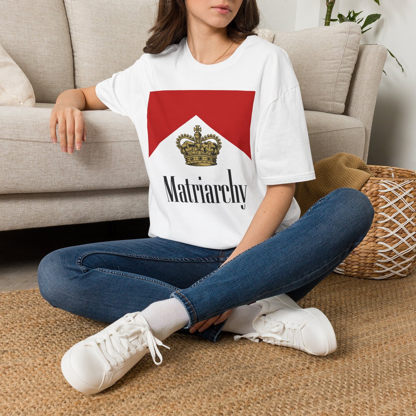 Matriarchy Crown T-Shirt — Feminist Royalty Graphic Tee