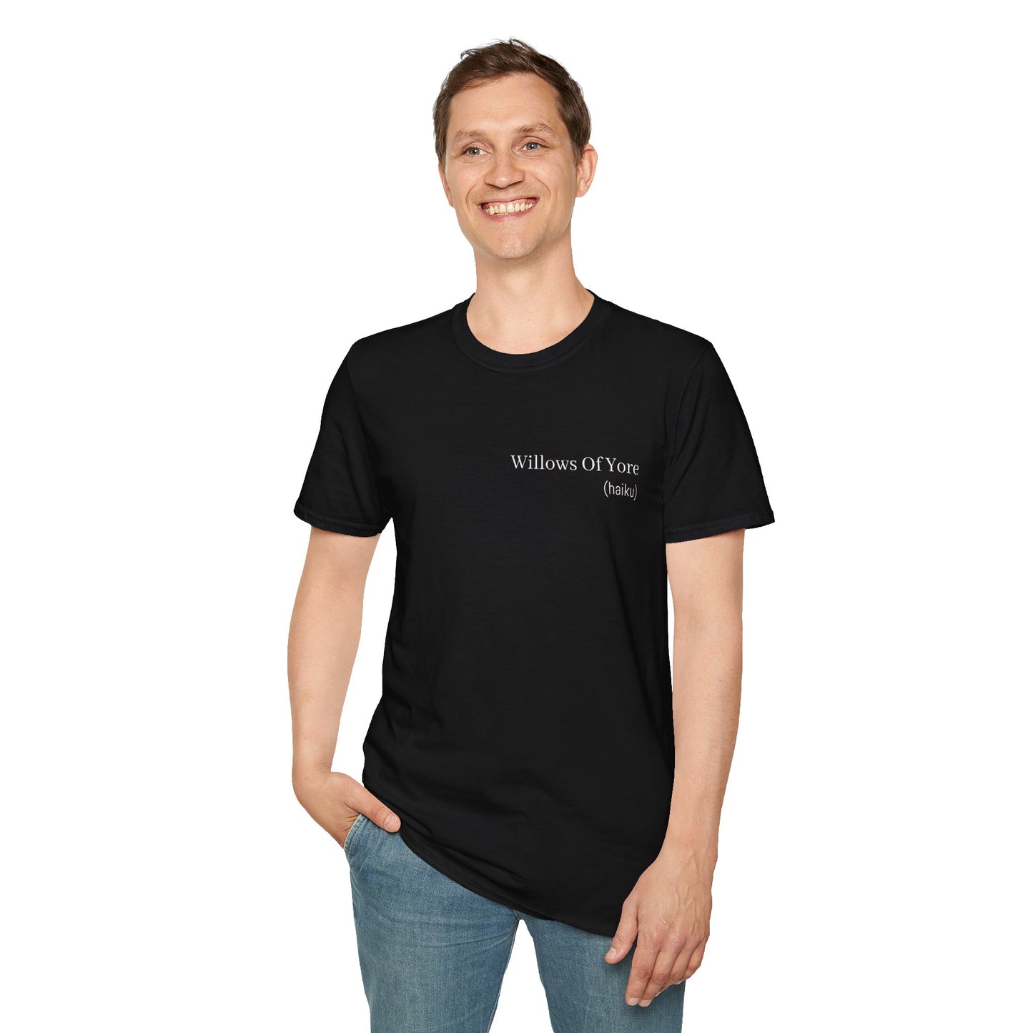 Willows of Yore Poetry T-Shirt | Literary Haiku Nature Poem | Gift for Poet Writer Nature Lover Book Reader | Wearable Literature Art
