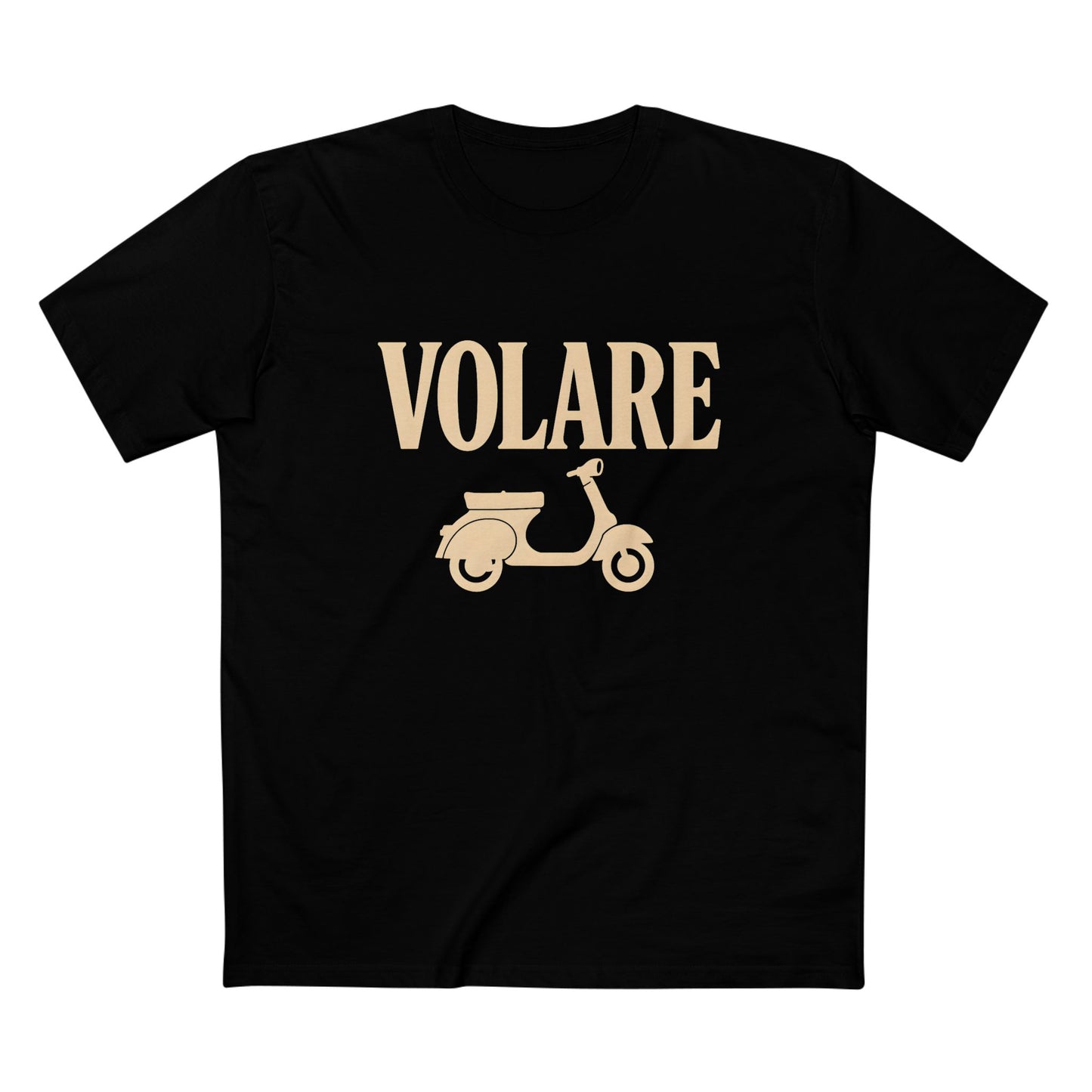 Volare Vespa Scooter T-Shirt | Vintage Italian Retro Motorcycle Illustration | Vespa Lover Italy Fan Rider | Volare Scooter Pride Tee