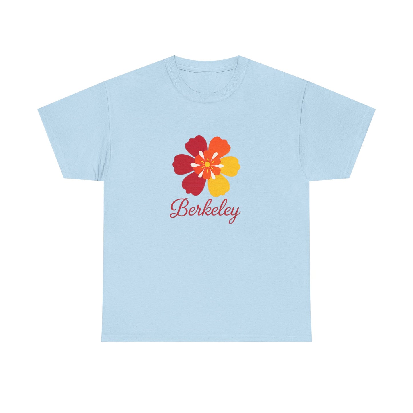 Berkeley California T-Shirt | Retro Spring Floral Script Tee | Bay Area College Town Gift | UC Berkeley Alumni Student Local Pride Shirt