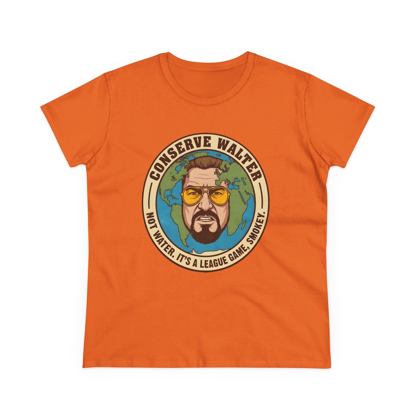 Conserve Walter Big Lebowski T-Shirt | Eco Friendly Movie Reference  | Gift for Lebowski Fan Environmentalist | Cult Classic Humor Tee