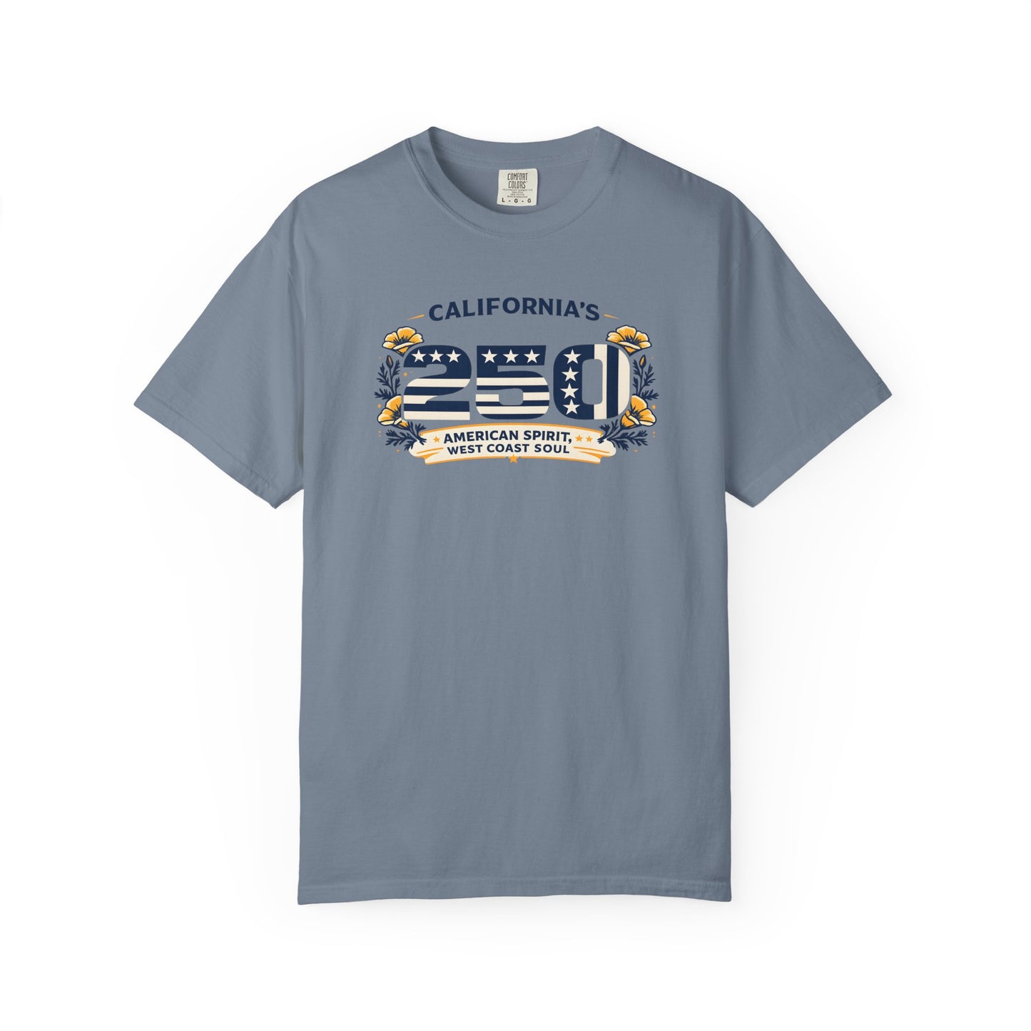 California 250 Retro Flag Graphic T-Shirt | West Coast Spirit