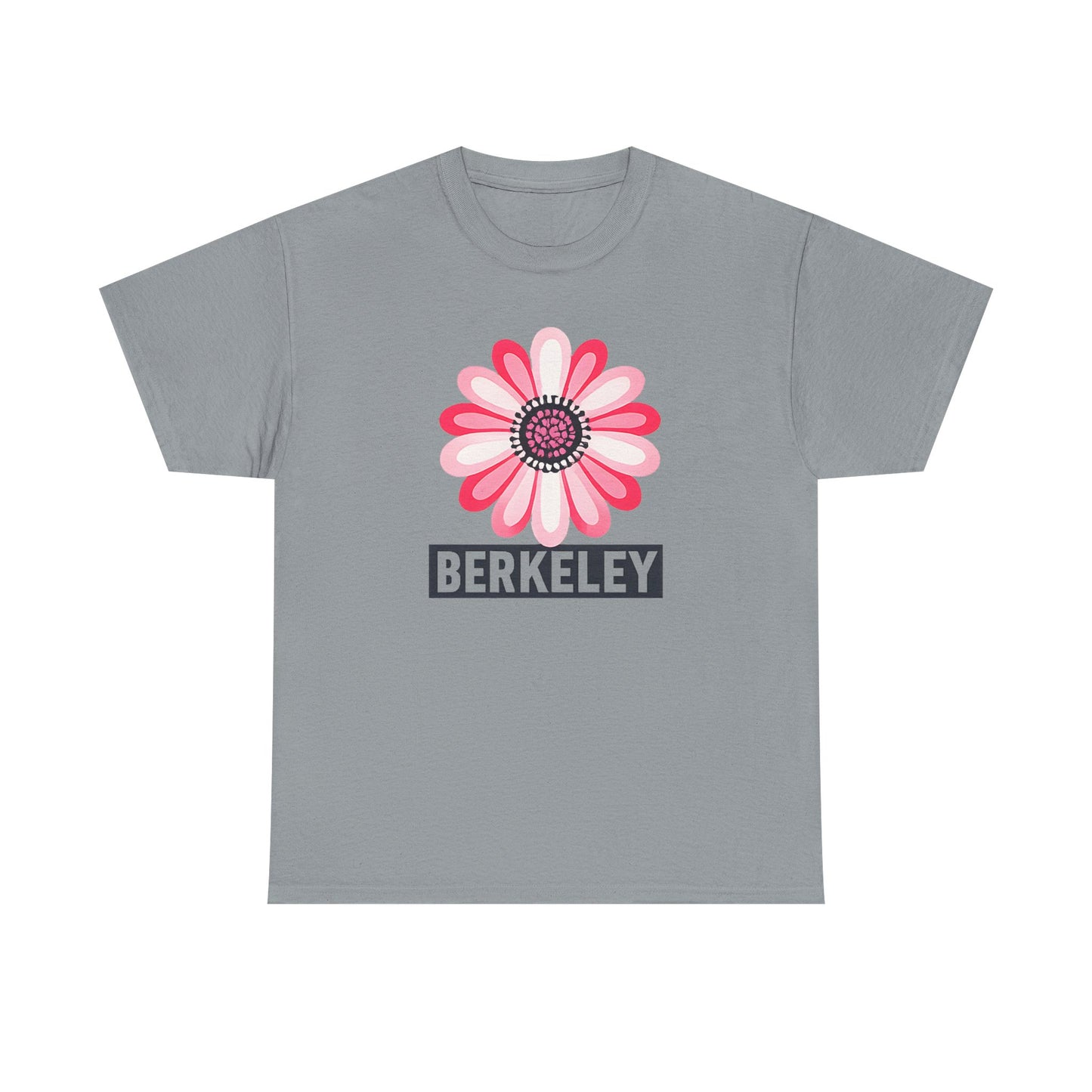 Berkeley Pink Daisy T-Shirt | Floral California College Town Gift | UC Berkeley Student Alumni Local Pride | Feminine Flower Shirt