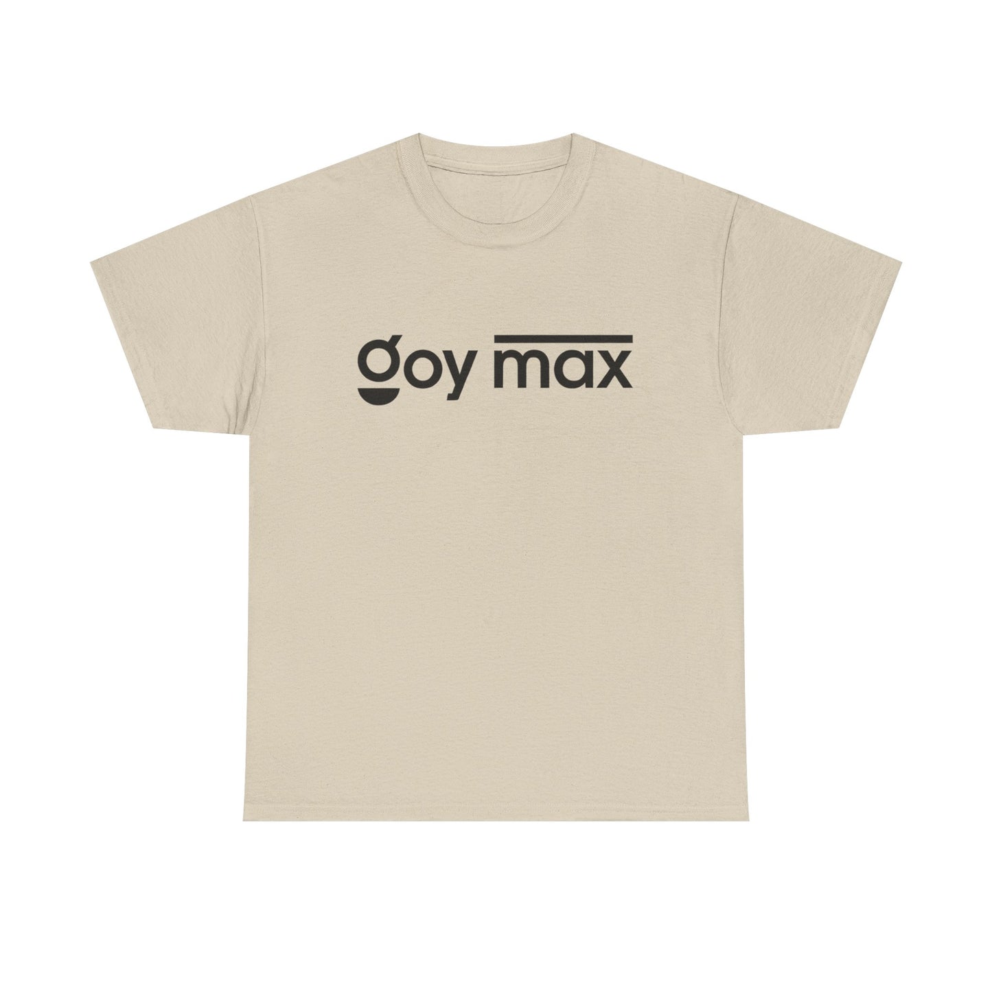 Goy Max Minimalist Logo Tee, Subtle Chest Text Shirt, Modern Typography Top, Clean Aesthetic Streetwear, Internet Meme Fashion