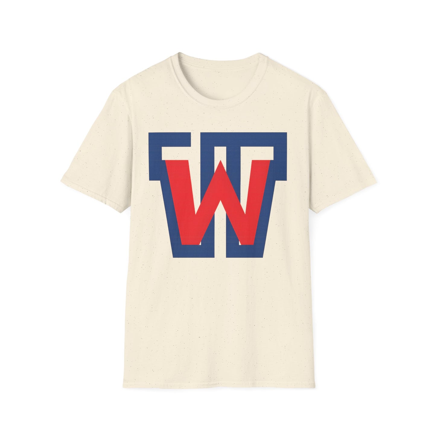Victory 'W' Graphic T-Shirt — Retro Red & Navy Letterman Logo