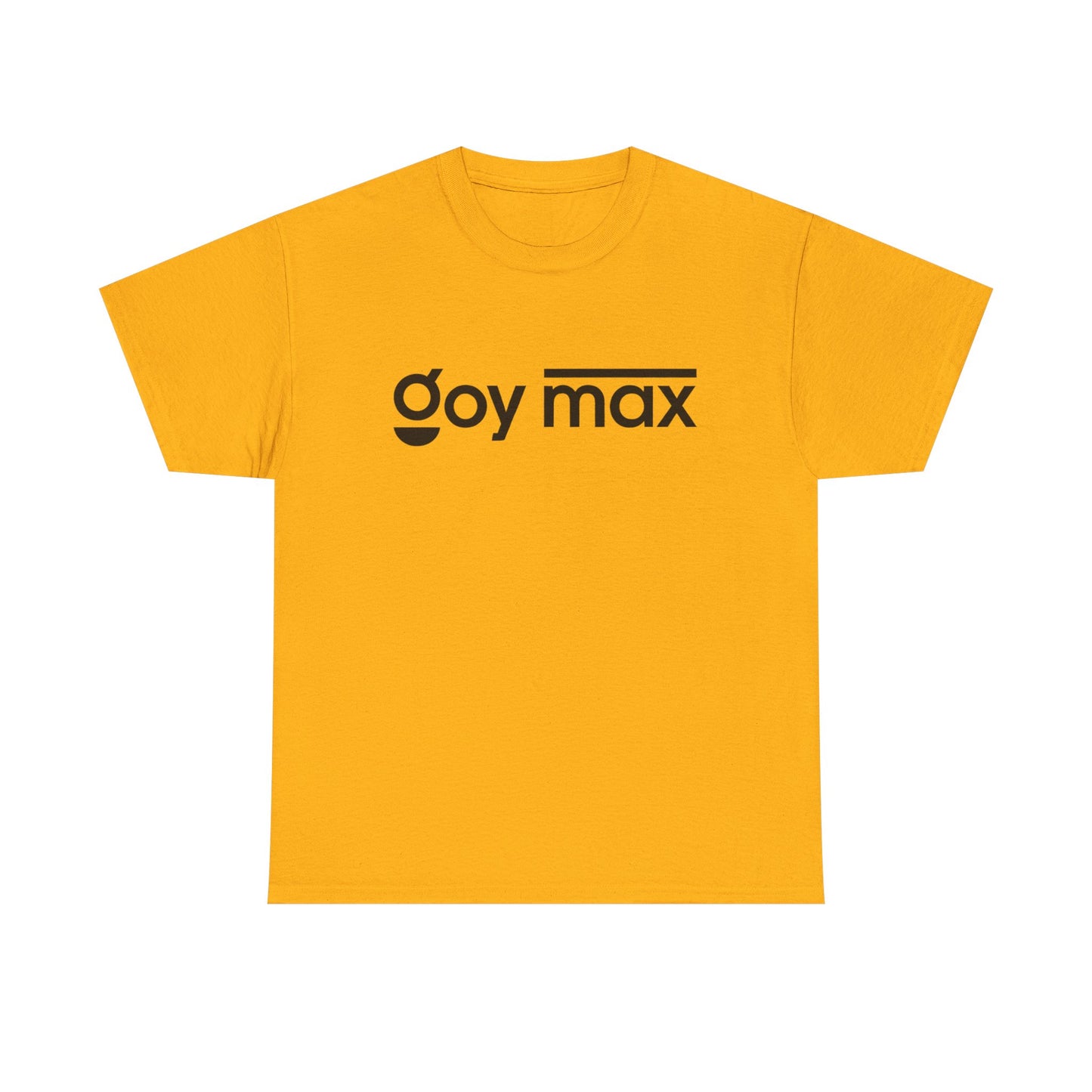 Goy Max Minimalist Logo Tee, Subtle Chest Text Shirt, Modern Typography Top, Clean Aesthetic Streetwear, Internet Meme Fashion