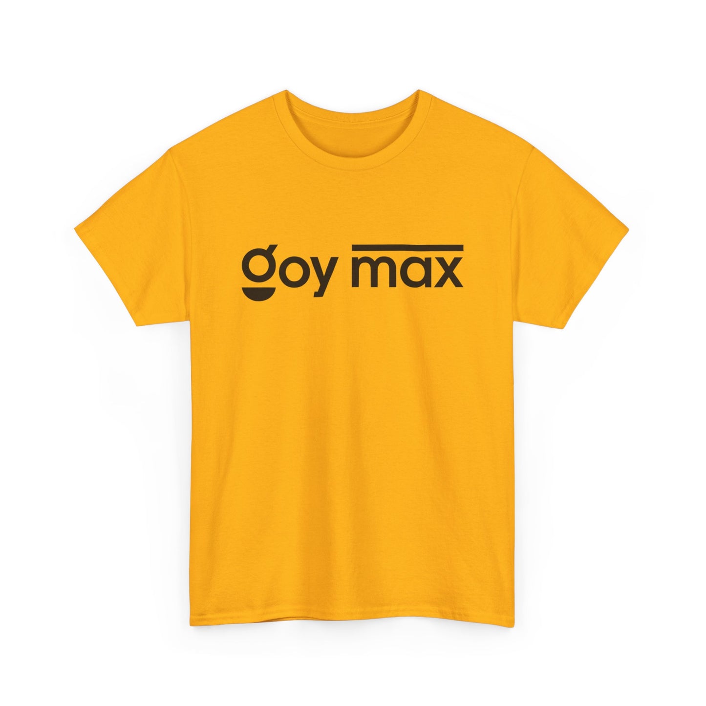 Goy Max Minimalist Logo Tee, Subtle Chest Text Shirt, Modern Typography Top, Clean Aesthetic Streetwear, Internet Meme Fashion