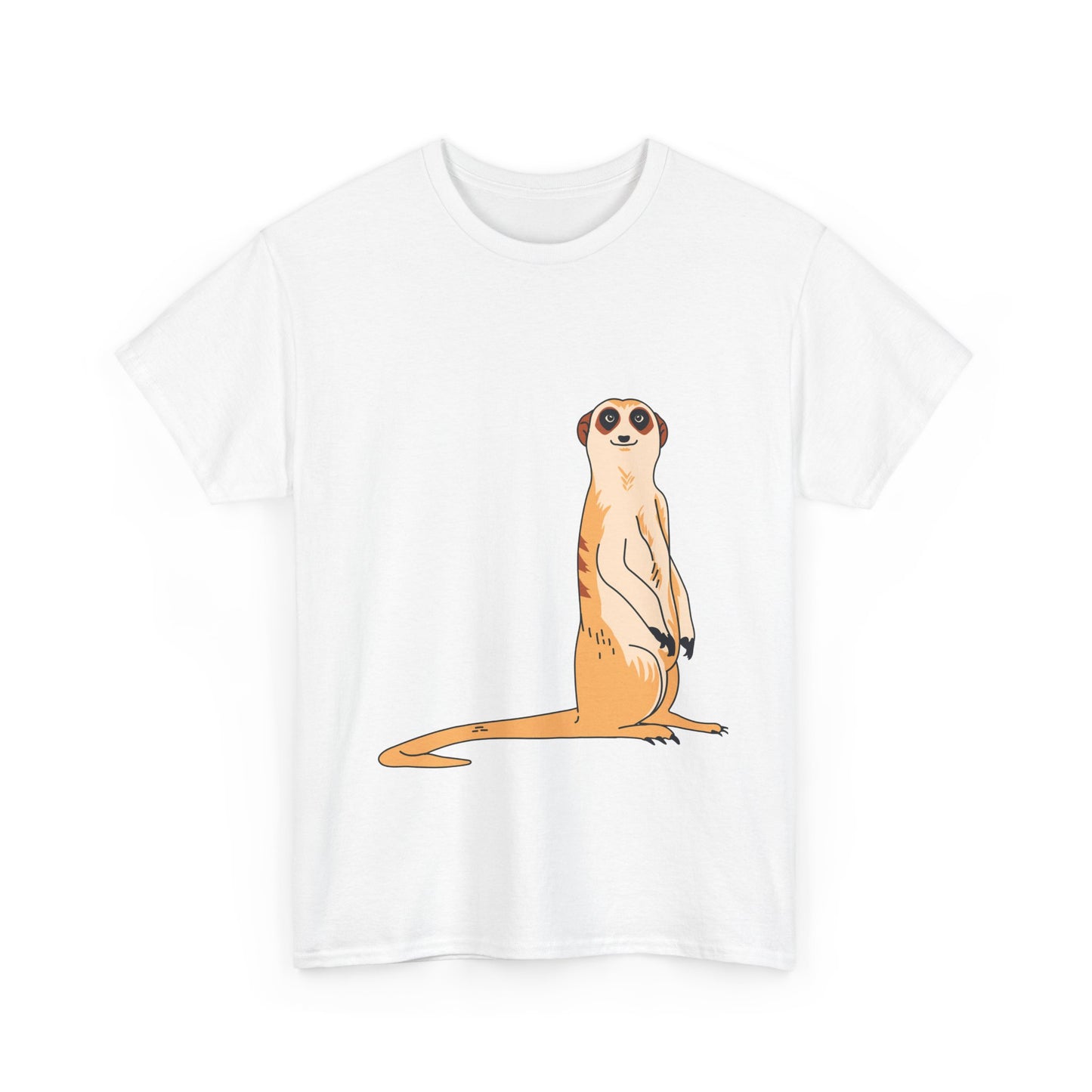 Meerkat T-Shirt | Wildlife Animal Illustration Tee | Gift for Animal Lover Zoo Enthusiast Safari Fan | Cute Desert Creature Shirt