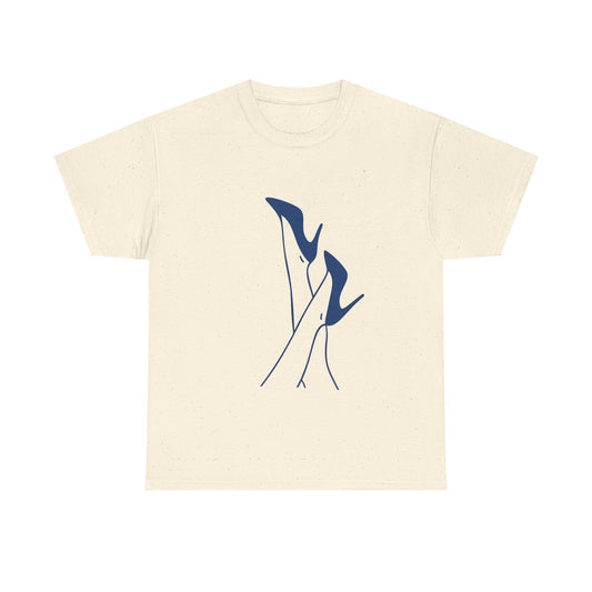 High Heels Silhouette Tee — Minimalist Fashion Graphic Shirt