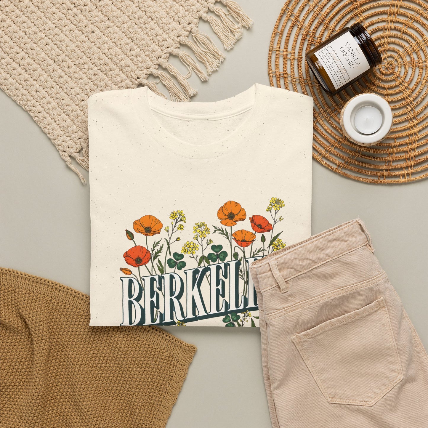Berkeley Bloom Floral Tee — 'Berkeley Bloom' Vintage Botanical T-Shirt