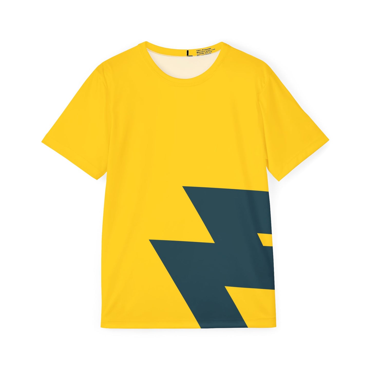 Abstract Lightning Bolt Graphic T-Shirt | Angular Strike Mark Tee | Edgy Minimalist Streetwear