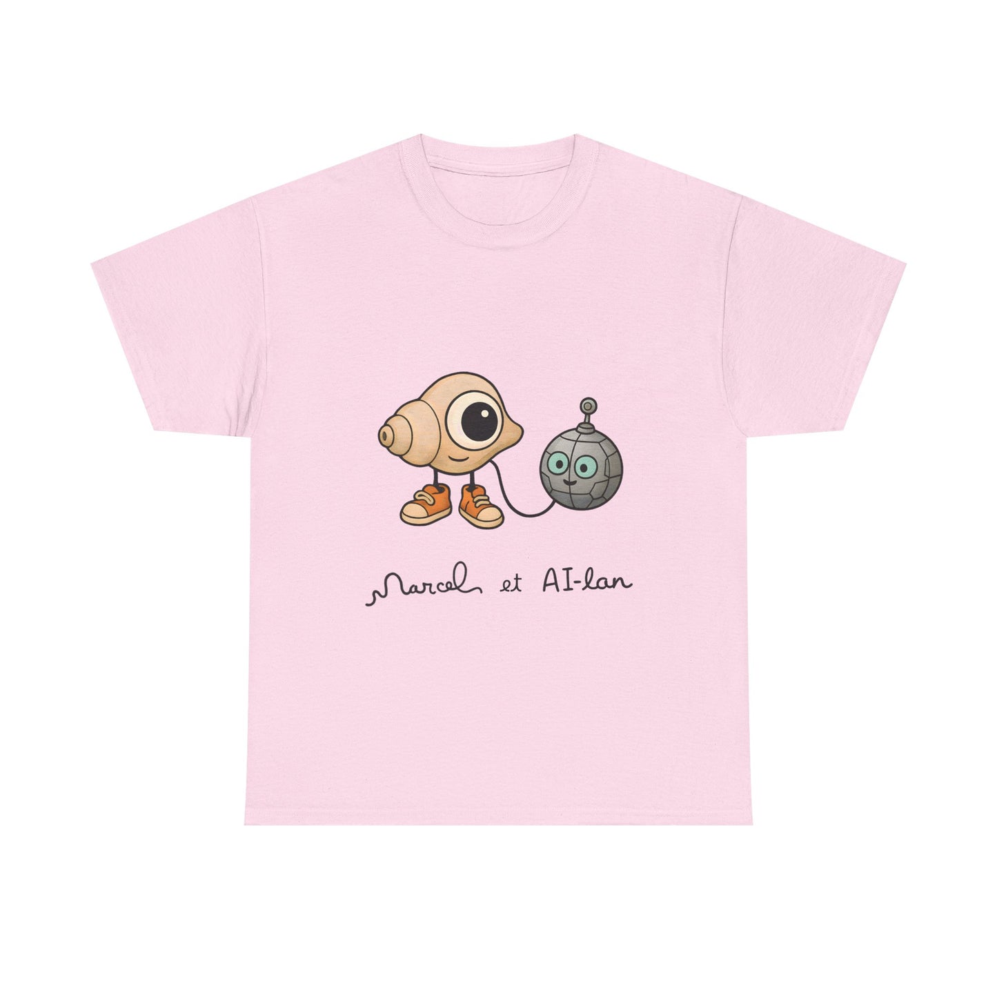 Marcel et Al-lan Robot Dadaism T-Shirt | Duchamp AI Art Tee