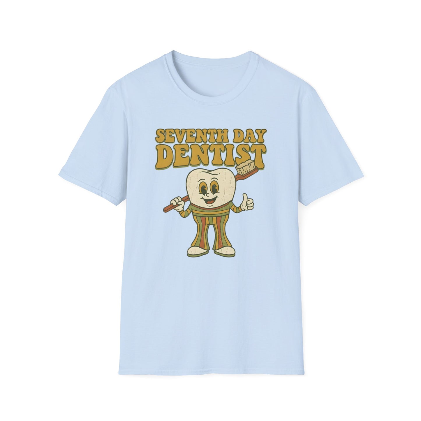 Thou Shall Flosst Seventh Day Dentist T-Shirt | Dental Humor, Tooth Design