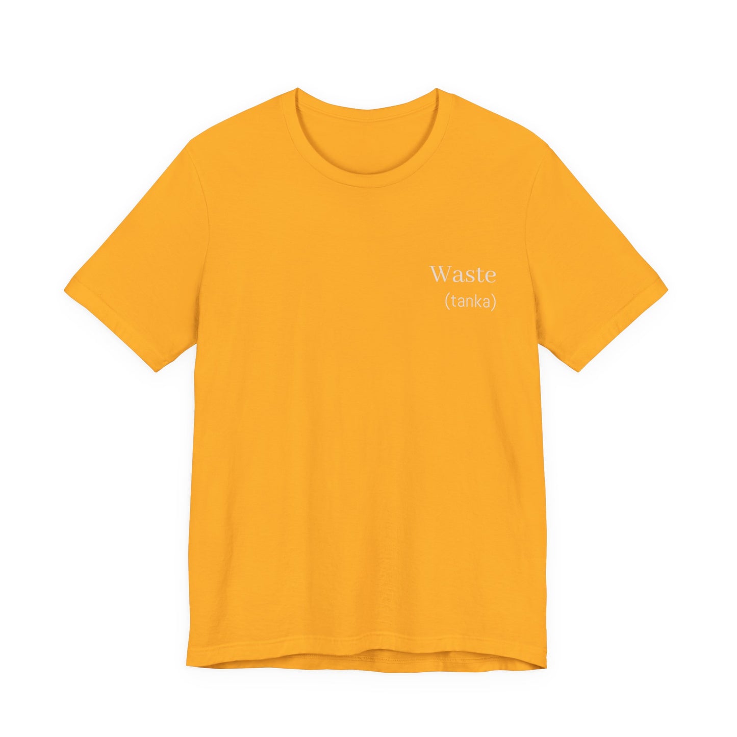 Waste Tanka Poetry T-Shirt | Minimalist Japanese Tanka Literary Tee | Gift for Writer Poet English Teacher Book Lover | Wearable Literature