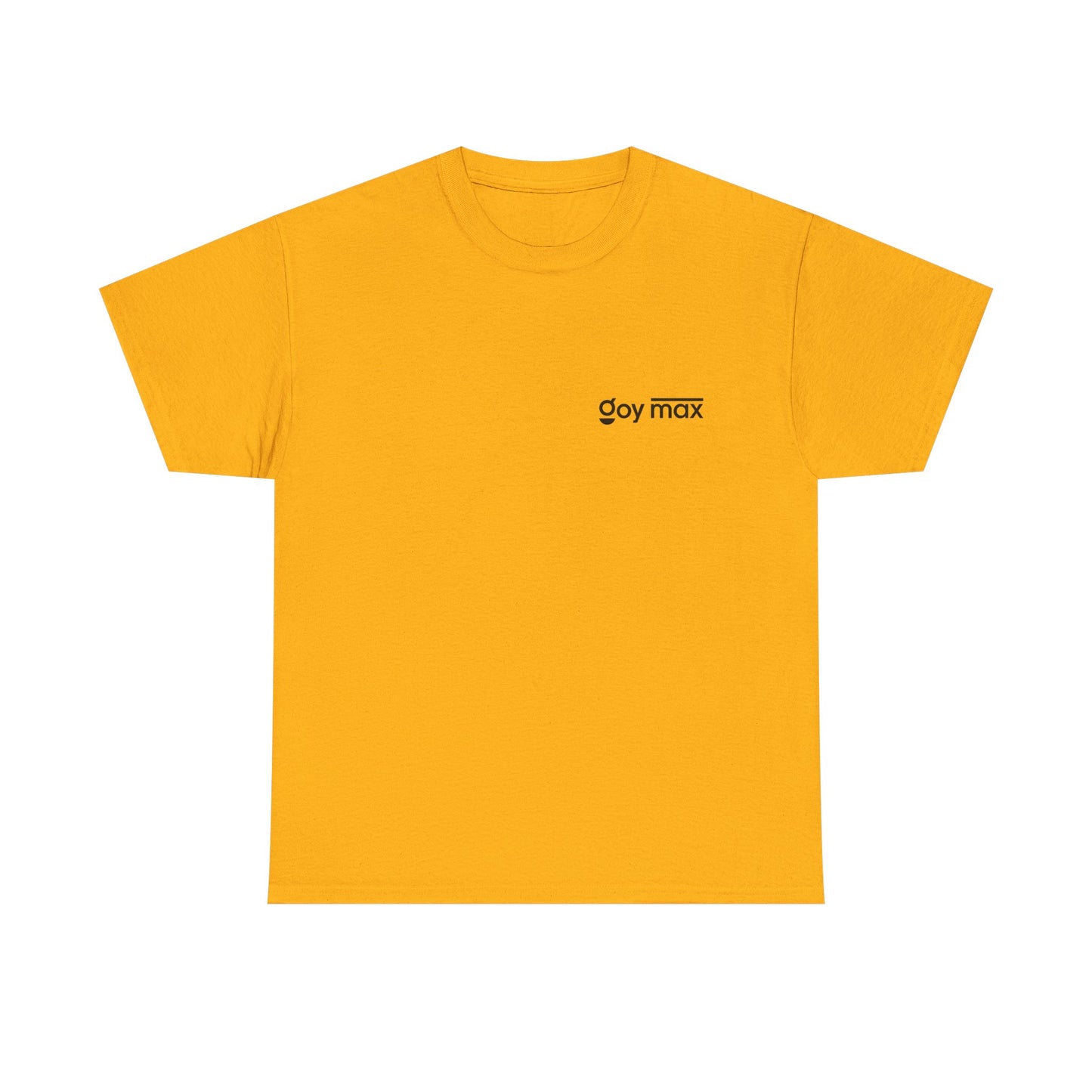 Goy Max Minimalist Logo Tee, Subtle Chest Text Shirt, Modern Typography Top, Clean Aesthetic Streetwear, Internet Meme Fashion