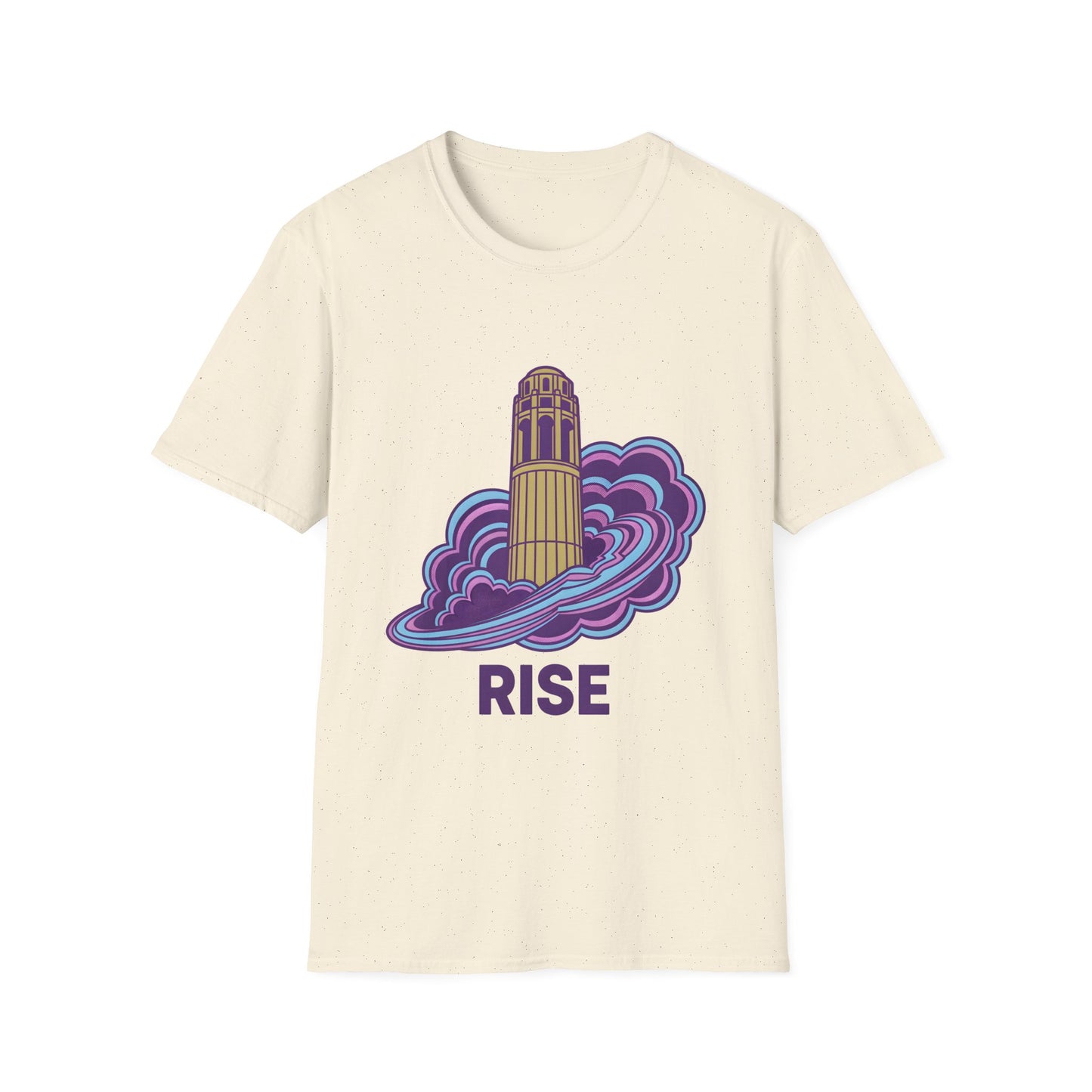 Art Deco Coit Tower Rise T-Shirt | San Francisco Landmark Architecture | SF Bay Area Gift Telegraph Hill | Vintage California Pride Tee