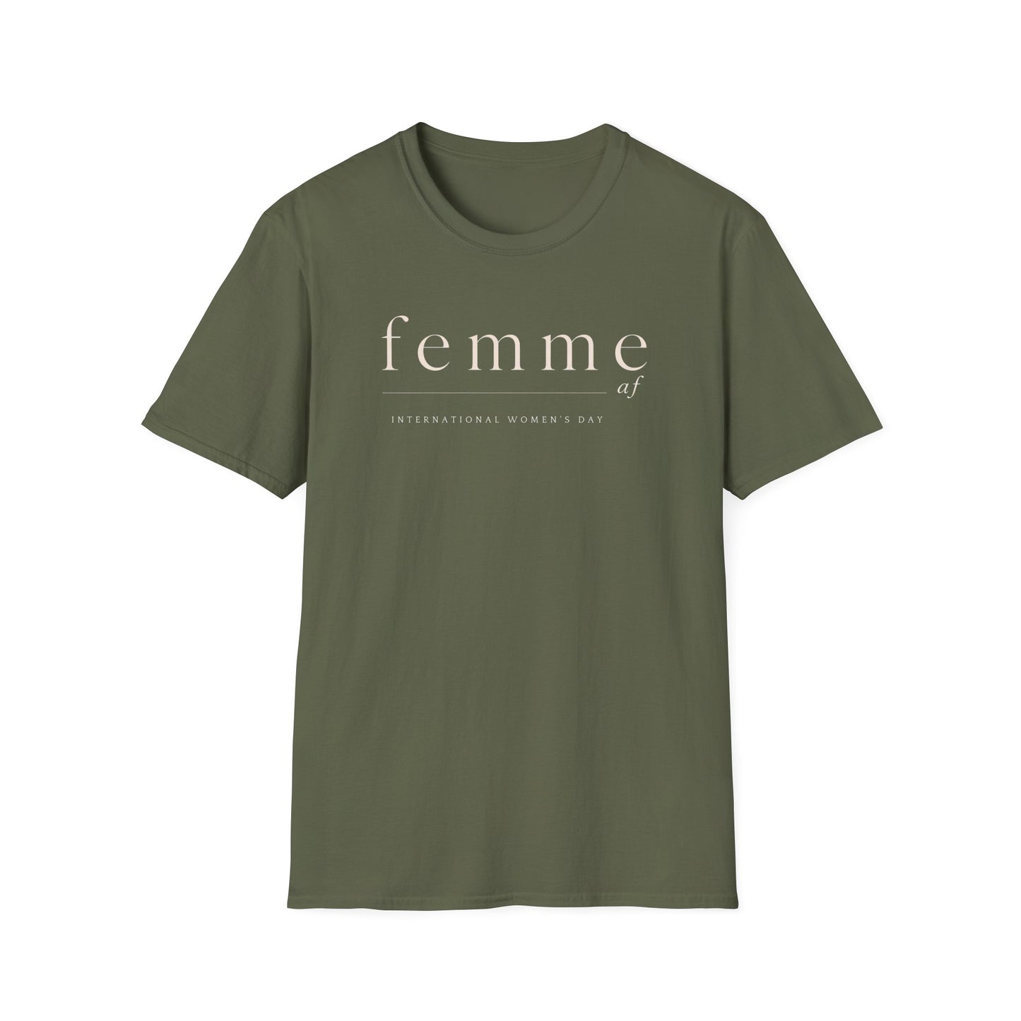 International Womens Day T-Shirt | Femme Feminist Typography T-Shirt | Minimalist Women's Empowerment Tee | Aesthetic Feminist Gift