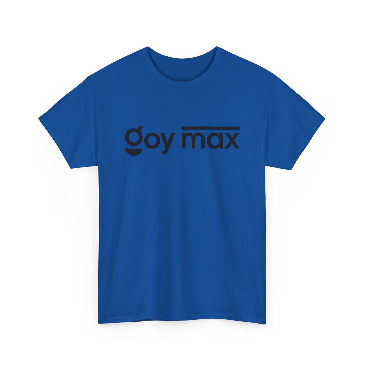 Goy Max Minimalist Logo Tee, Subtle Chest Text Shirt, Modern Typography Top, Clean Aesthetic Streetwear, Internet Meme Fashion