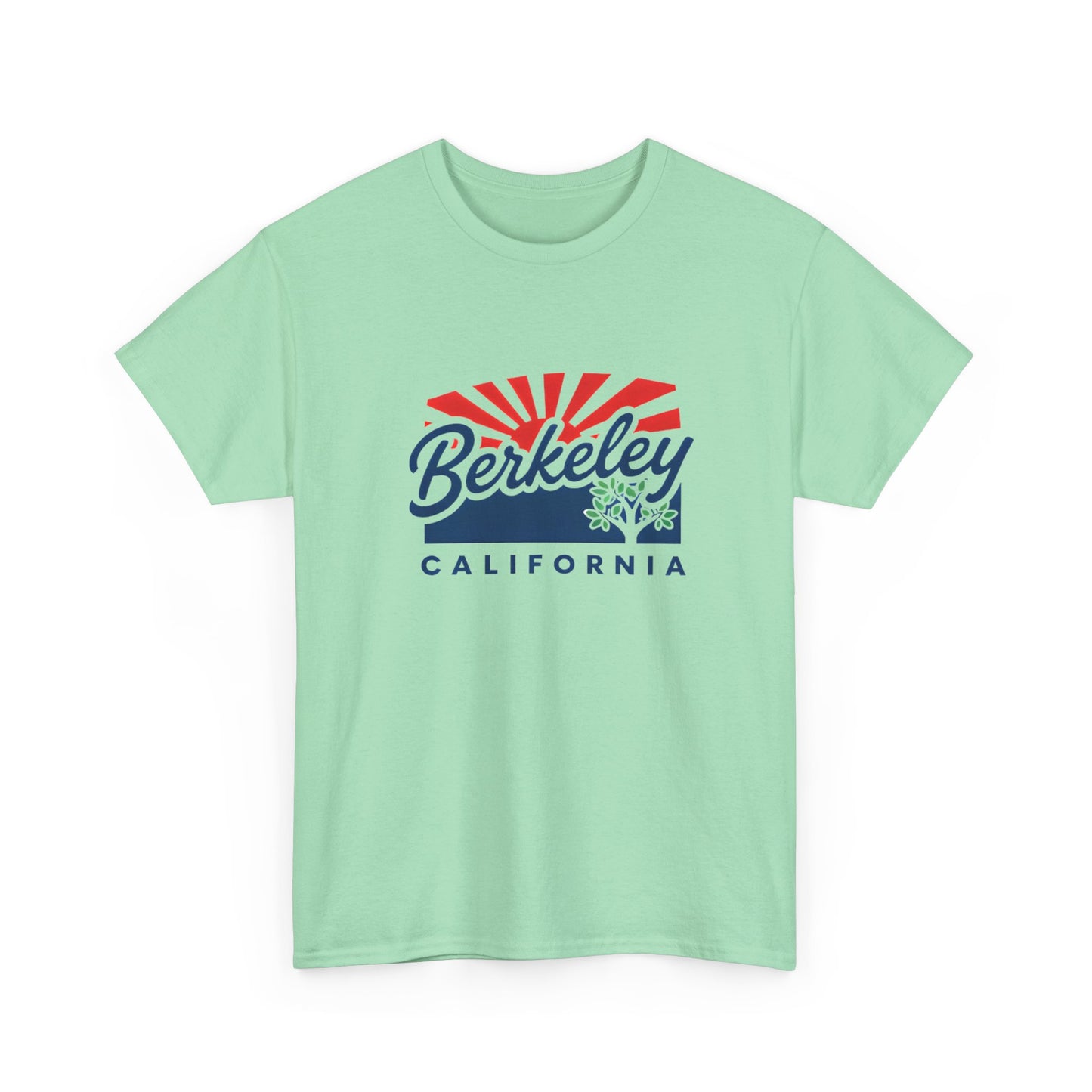 Berkeley California Retro Sunrise T-Shirt | 70s Vintage Script Tee | Bay Area Sunset Vibes Gift | UC Berkeley Alumni Student Local Pride