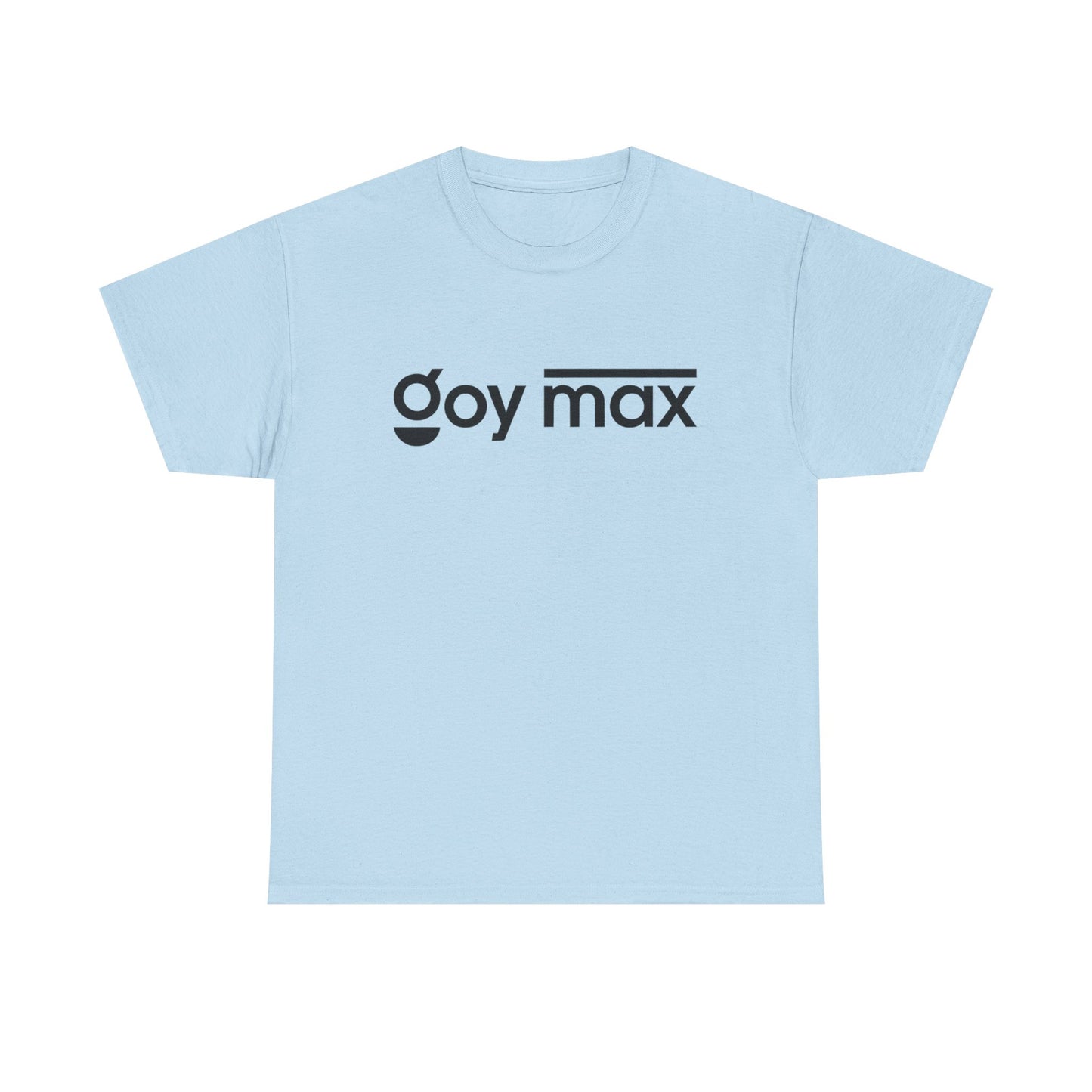 Goy Max Minimalist Logo Tee, Subtle Chest Text Shirt, Modern Typography Top, Clean Aesthetic Streetwear, Internet Meme Fashion