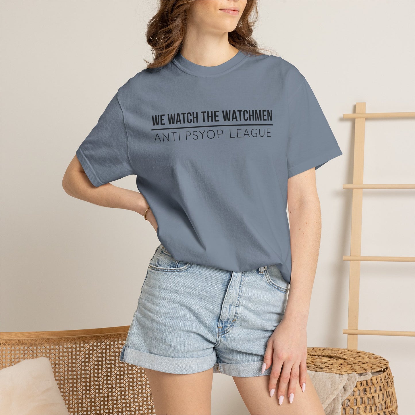 We Watch The Watchmen T-Shirt | Anti Psyop Political Conspiracy Theory | Gift for Truth Seeker Free Thinker | Vigilance Statement Tee