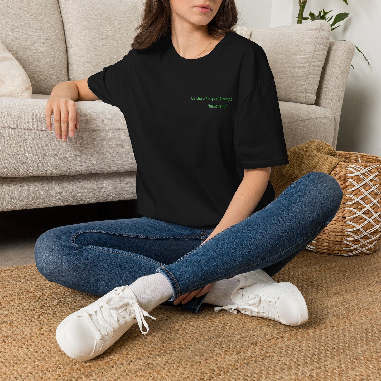 Programmer Code Line "C:\ del /f /q /s %temp%" Tech Joke T-Shirt