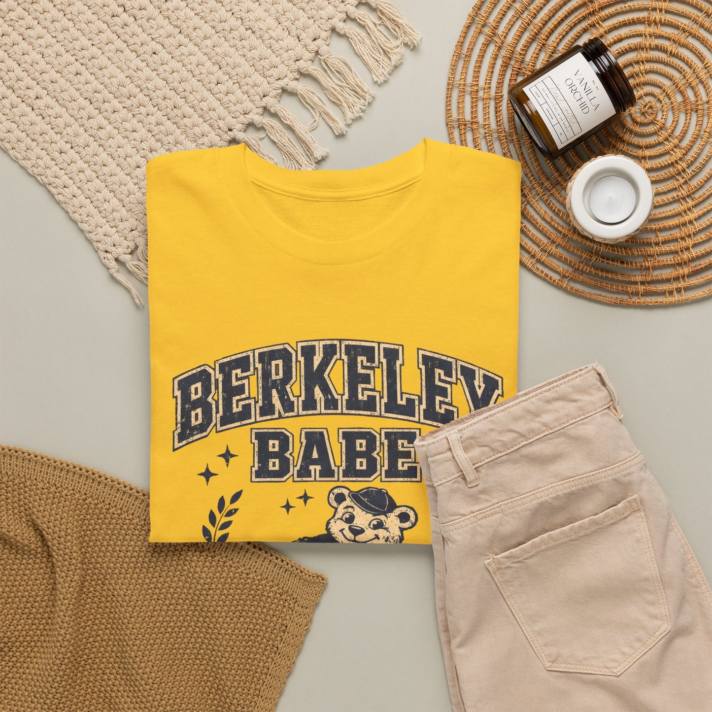 Berkeley Babe Tee — Vintage Campus Bear Graphic T‑Shirt