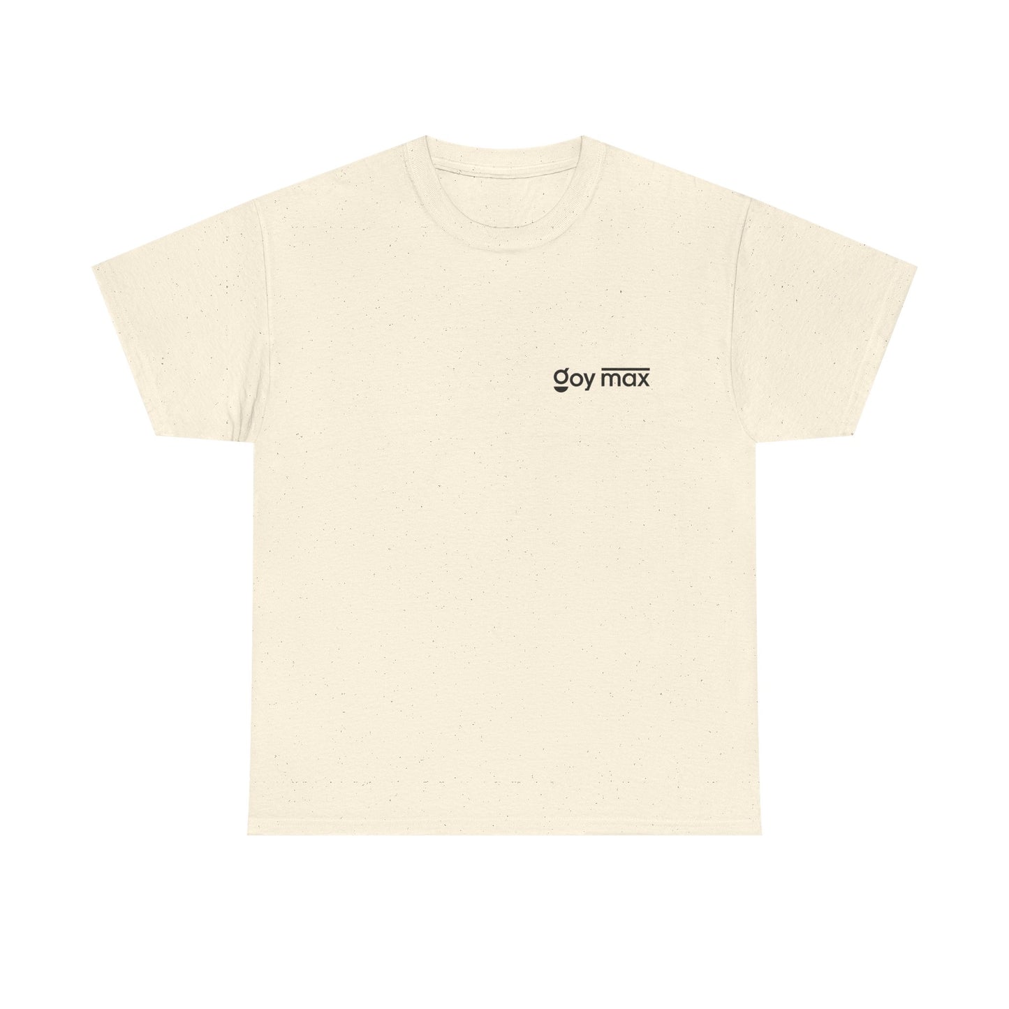 Goy Max Minimalist Logo Tee, Subtle Chest Text Shirt, Modern Typography Top, Clean Aesthetic Streetwear, Internet Meme Fashion