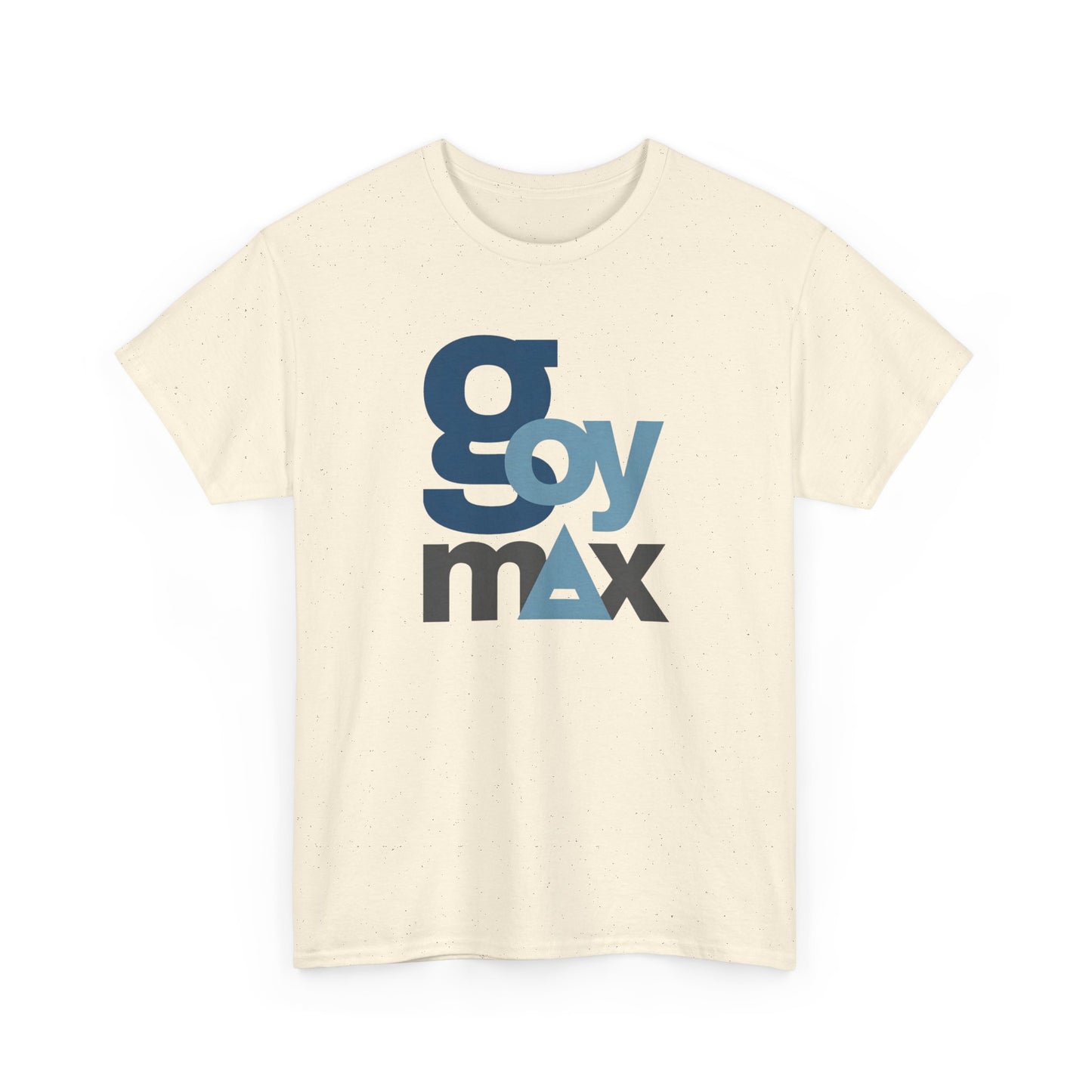 Goy Max Logo Tee, Subtle Chest Text Shirt, Modern Typography Top, Clean Aesthetic Streetwear, Internet Meme Fashion