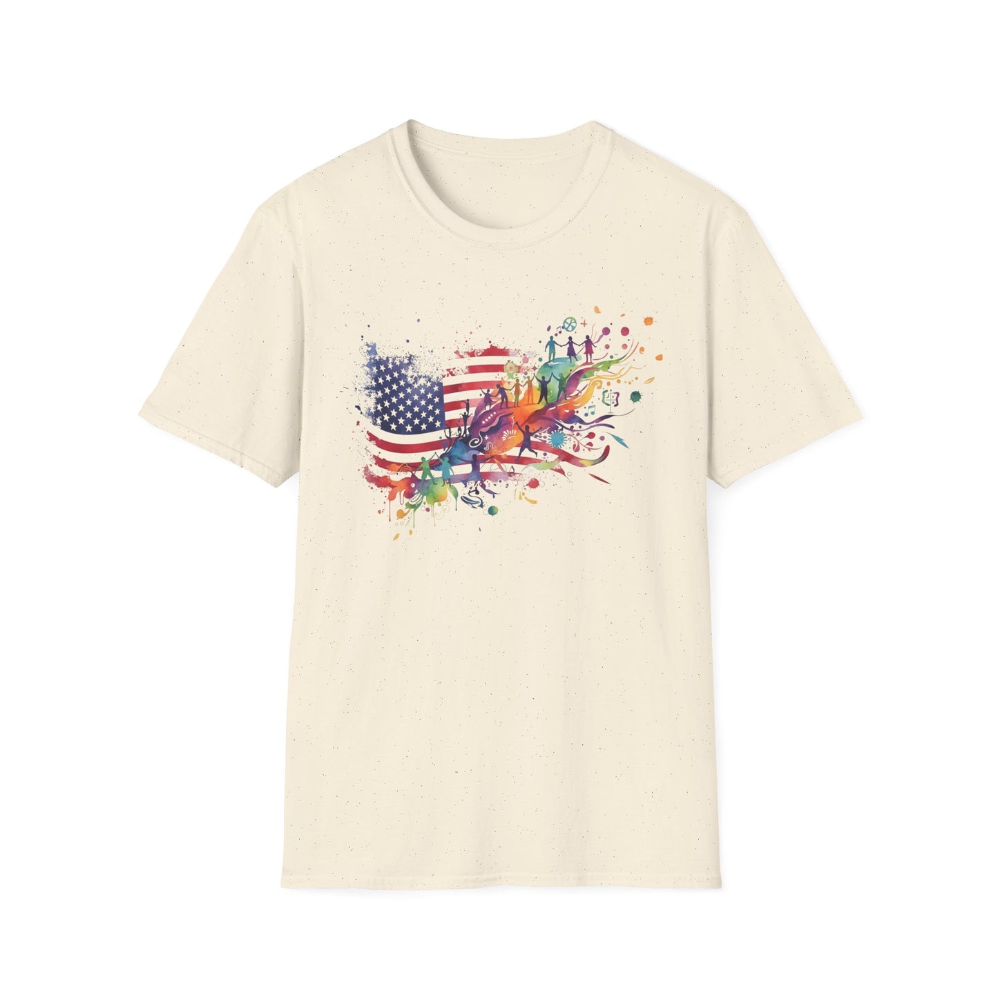 American Flag Watercolor Phoenix T-Shirt | USA 250 Rebirth Resilience Art | Semiquincentennial 2026 Patriotic Gift | 1776-2026 Symbol Tee