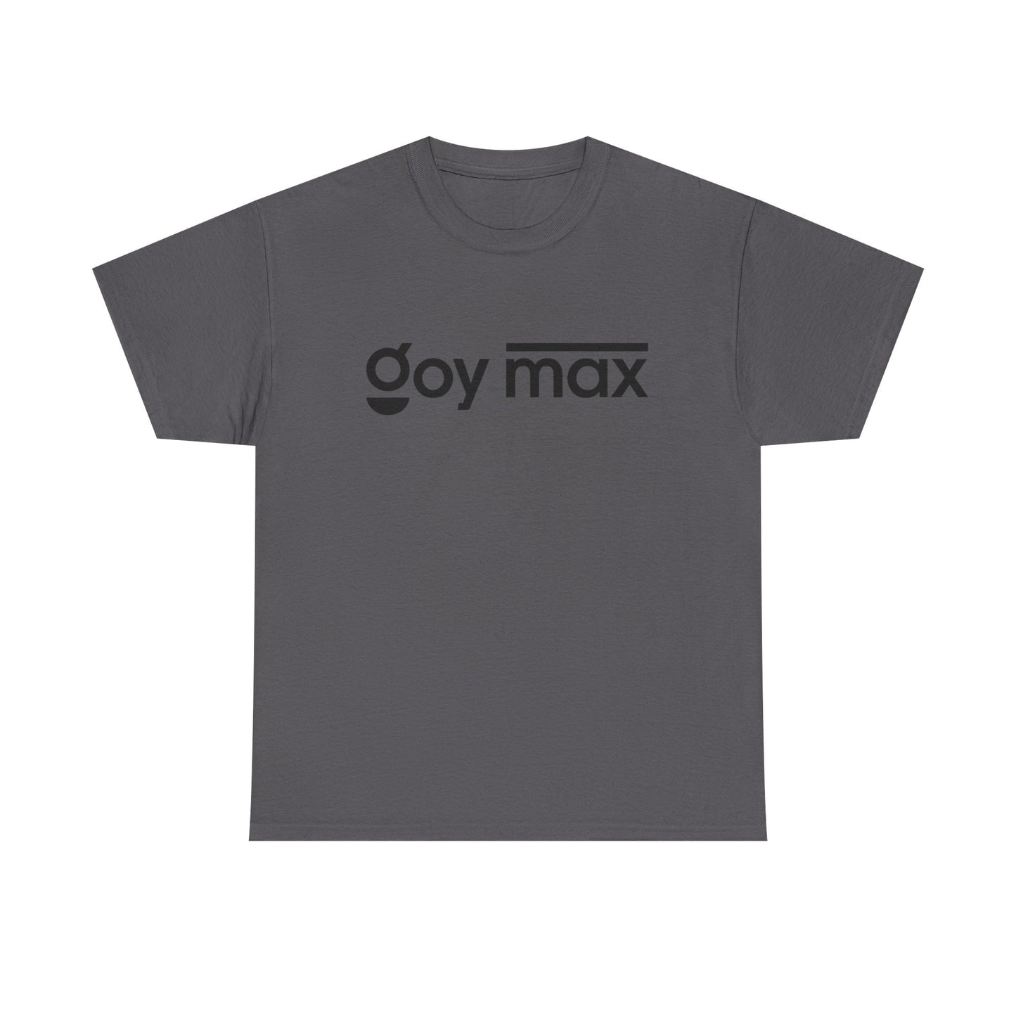 Goy Max Minimalist Logo Tee, Subtle Chest Text Shirt, Modern Typography Top, Clean Aesthetic Streetwear, Internet Meme Fashion
