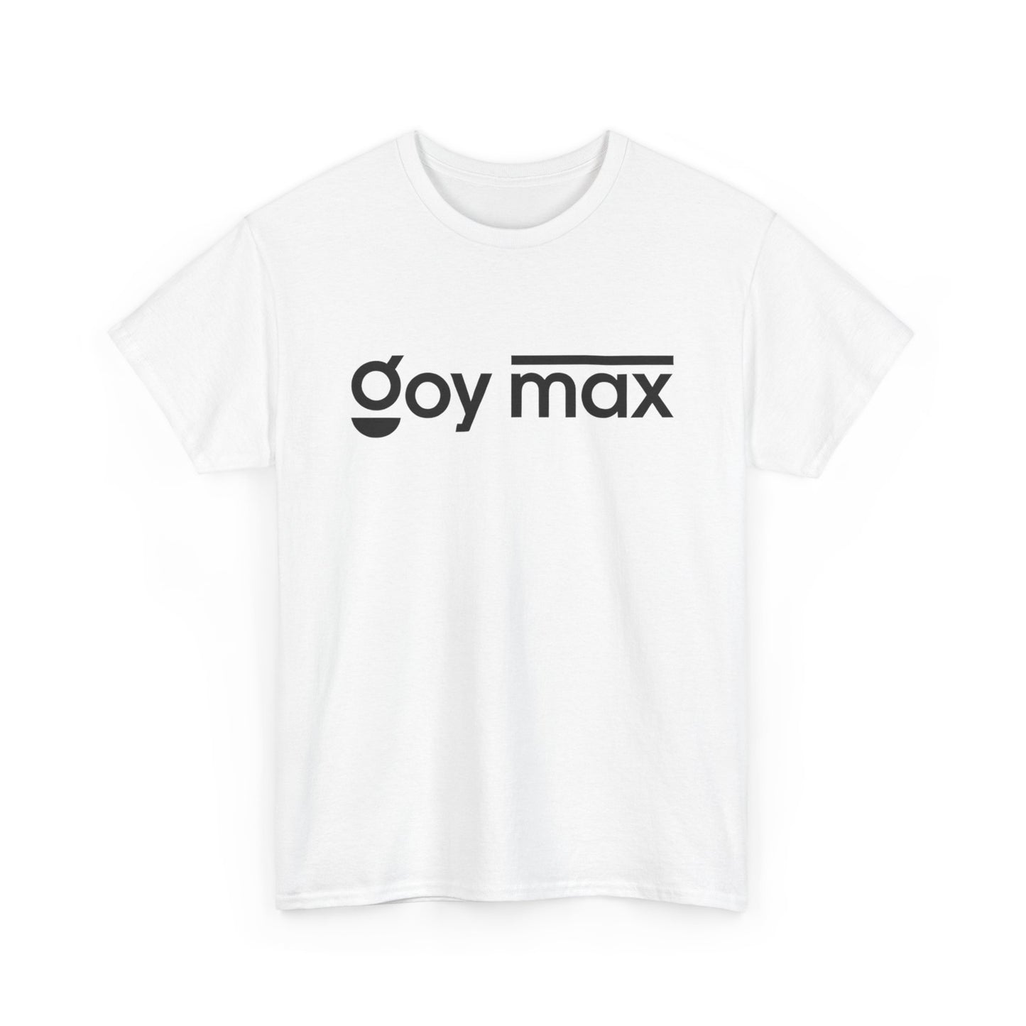 Goy Max Minimalist Logo Tee, Subtle Chest Text Shirt, Modern Typography Top, Clean Aesthetic Streetwear, Internet Meme Fashion