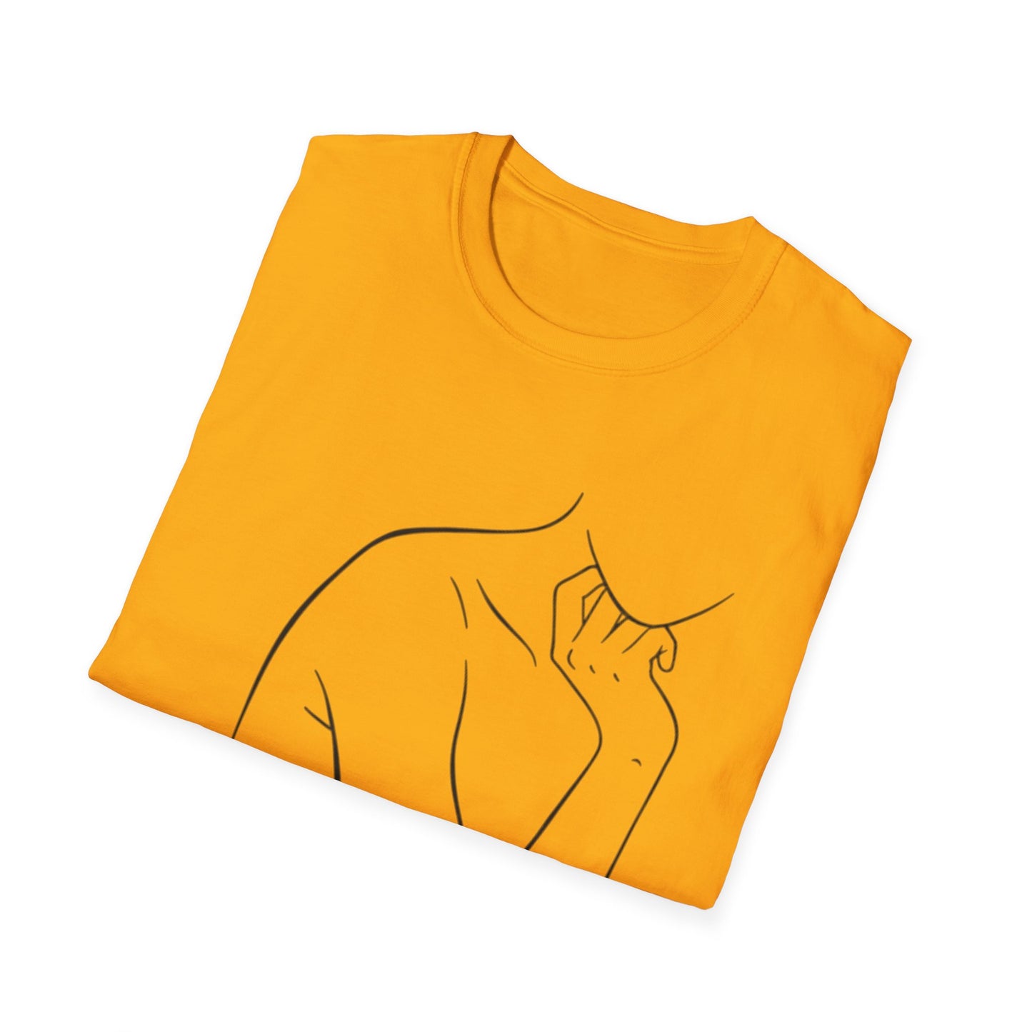 Minimal Line Art Female Silhouette T-Shirt | Abstract Woman Body Art Tee | Gift for Feminist Art Lover Minimalist | Artistic Statement Shirt
