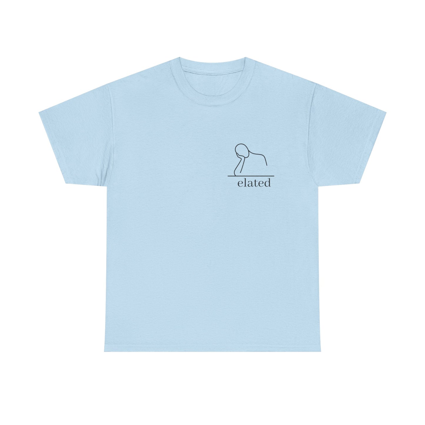 Face in Palm Line Art T-Shirt | Minimalist Illustration Tired Mood | Gift Burnt Out Stressed Relatable Humor | Mental Health Awareness Tee