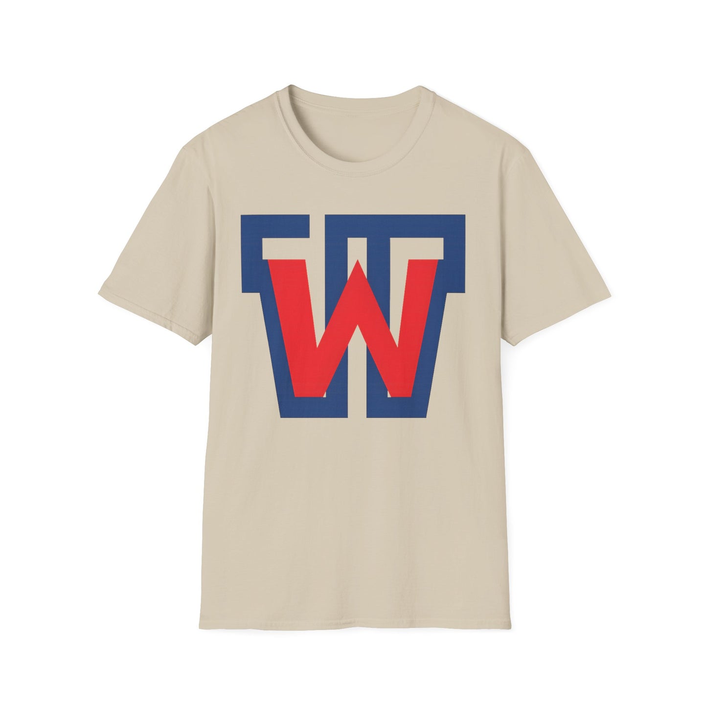 Victory 'W' Graphic T-Shirt — Retro Red & Navy Letterman Logo