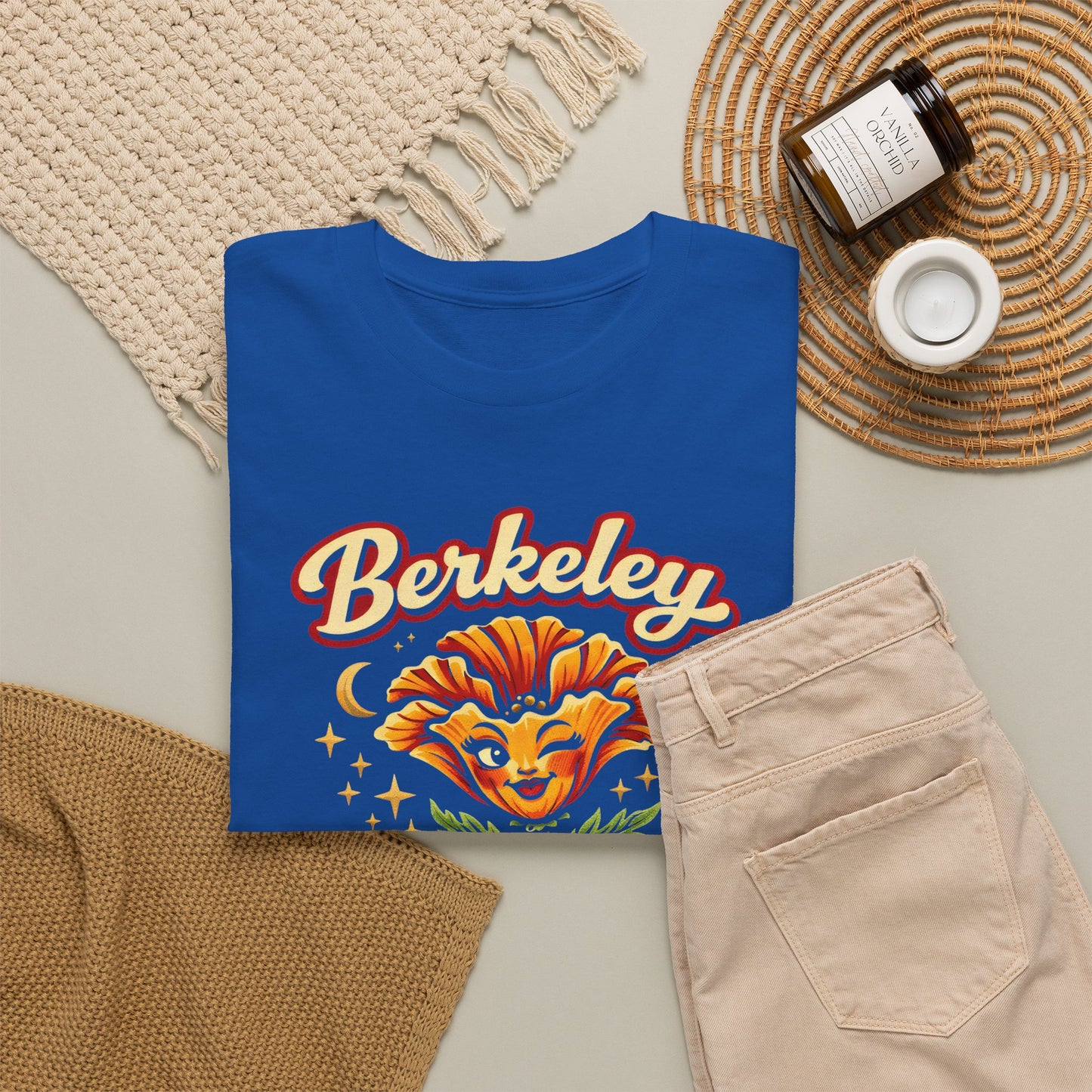 Berkeley Babe T-Shirt — Retro Floral Sunflower Graphic Tee