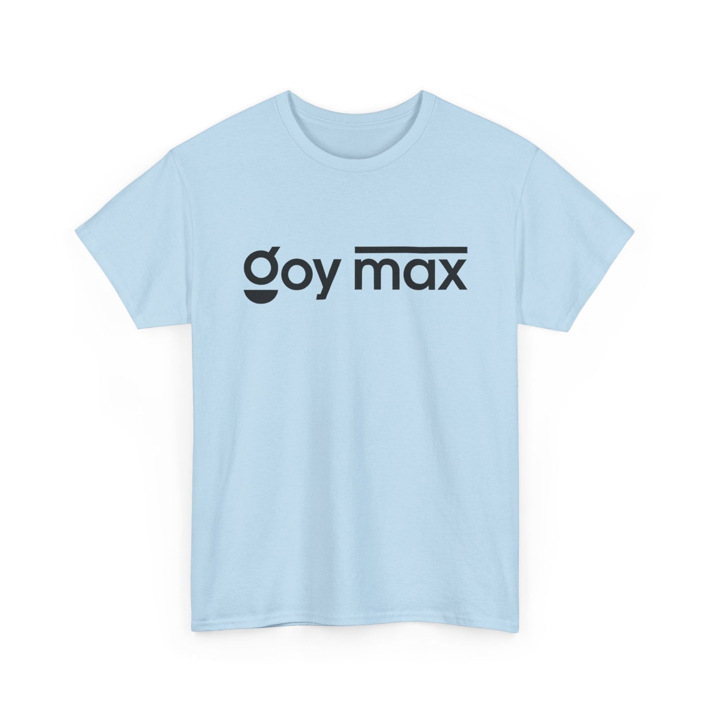 Goy Max Minimalist Logo Tee, Subtle Chest Text Shirt, Modern Typography Top, Clean Aesthetic Streetwear, Internet Meme Fashion