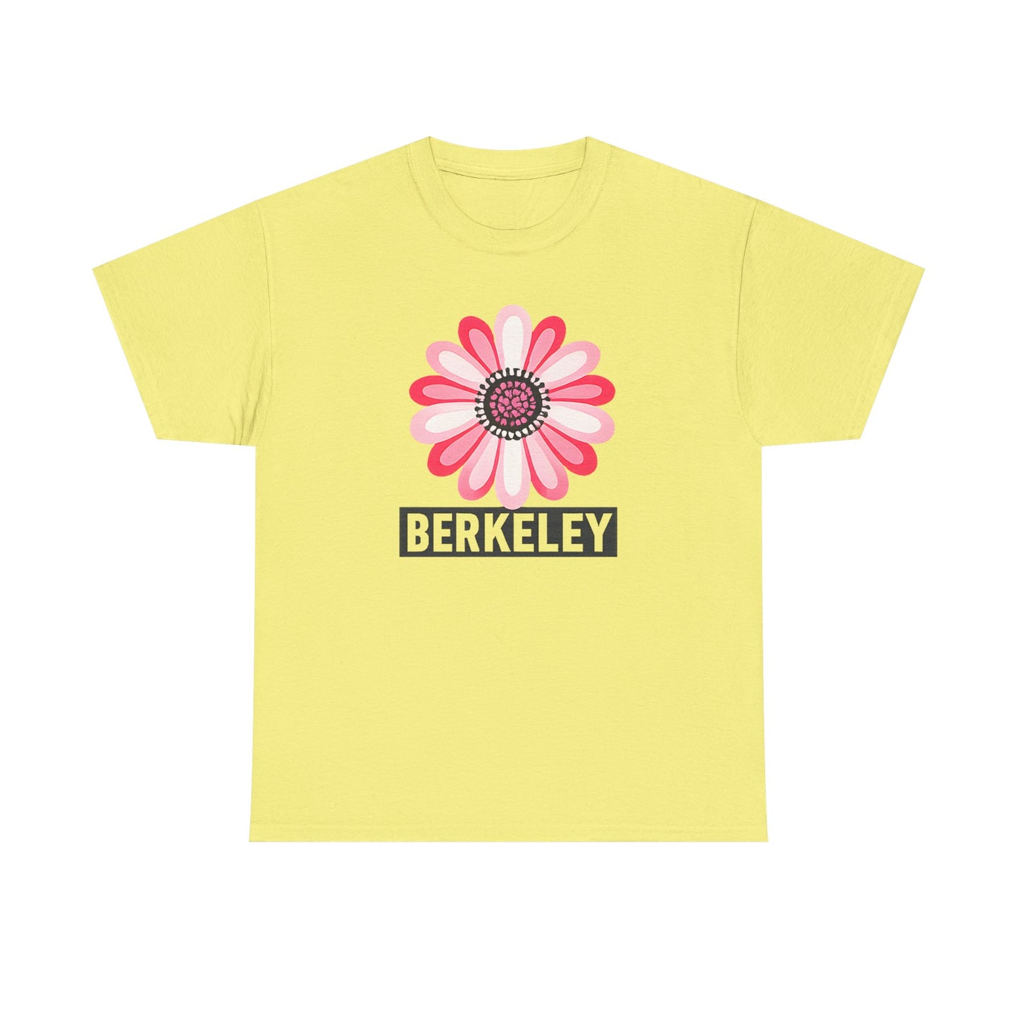 Berkeley Pink Daisy T-Shirt | Floral California College Town Gift | UC Berkeley Student Alumni Local Pride | Feminine Flower Shirt
