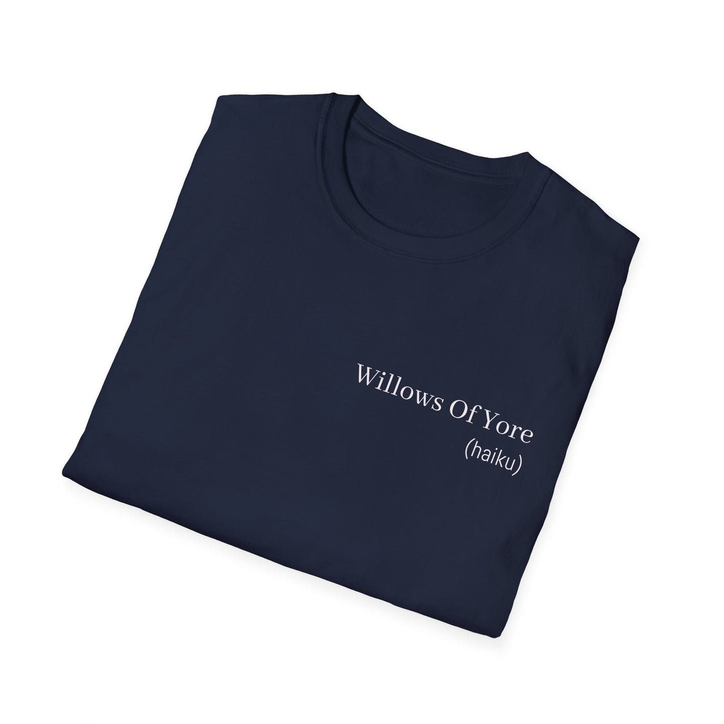Willows of Yore Poetry T-Shirt | Literary Haiku Nature Poem | Gift for Poet Writer Nature Lover Book Reader | Wearable Literature Art