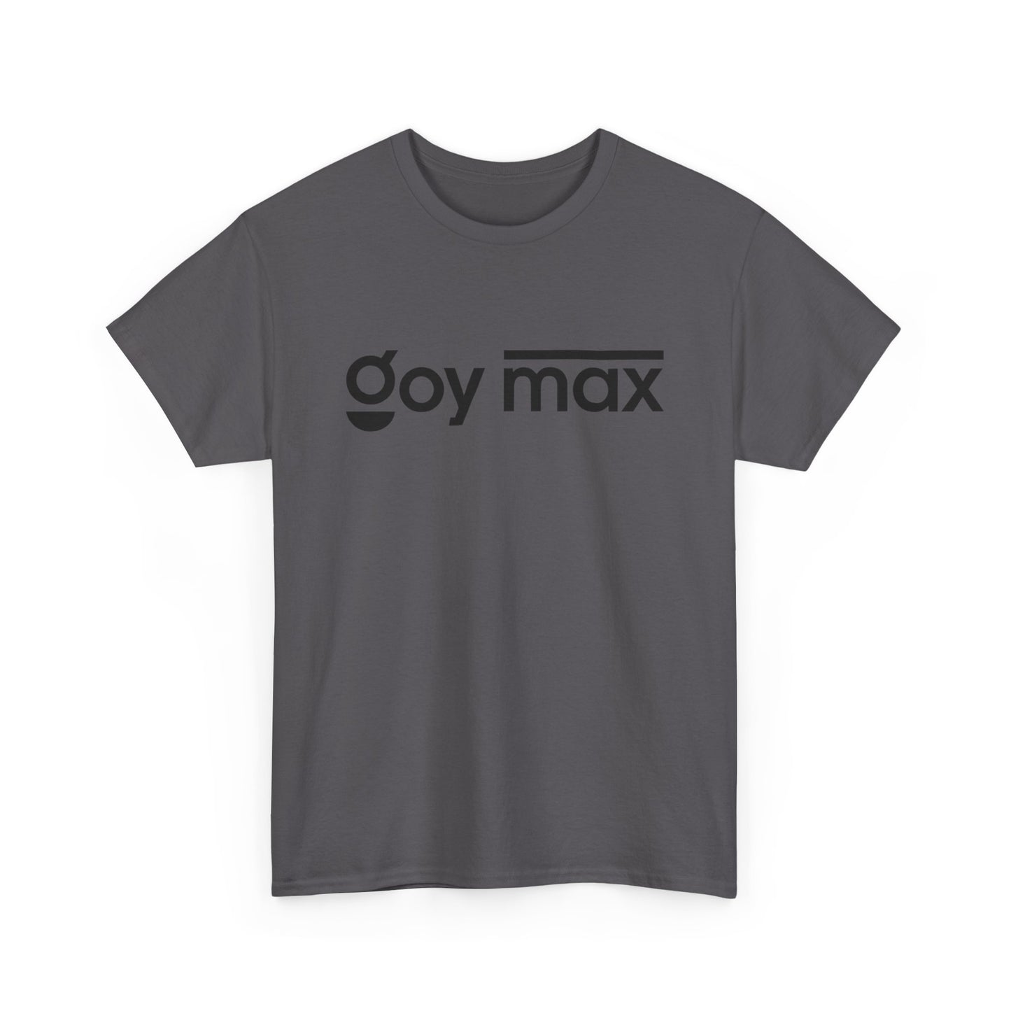 Goy Max Minimalist Logo Tee, Subtle Chest Text Shirt, Modern Typography Top, Clean Aesthetic Streetwear, Internet Meme Fashion