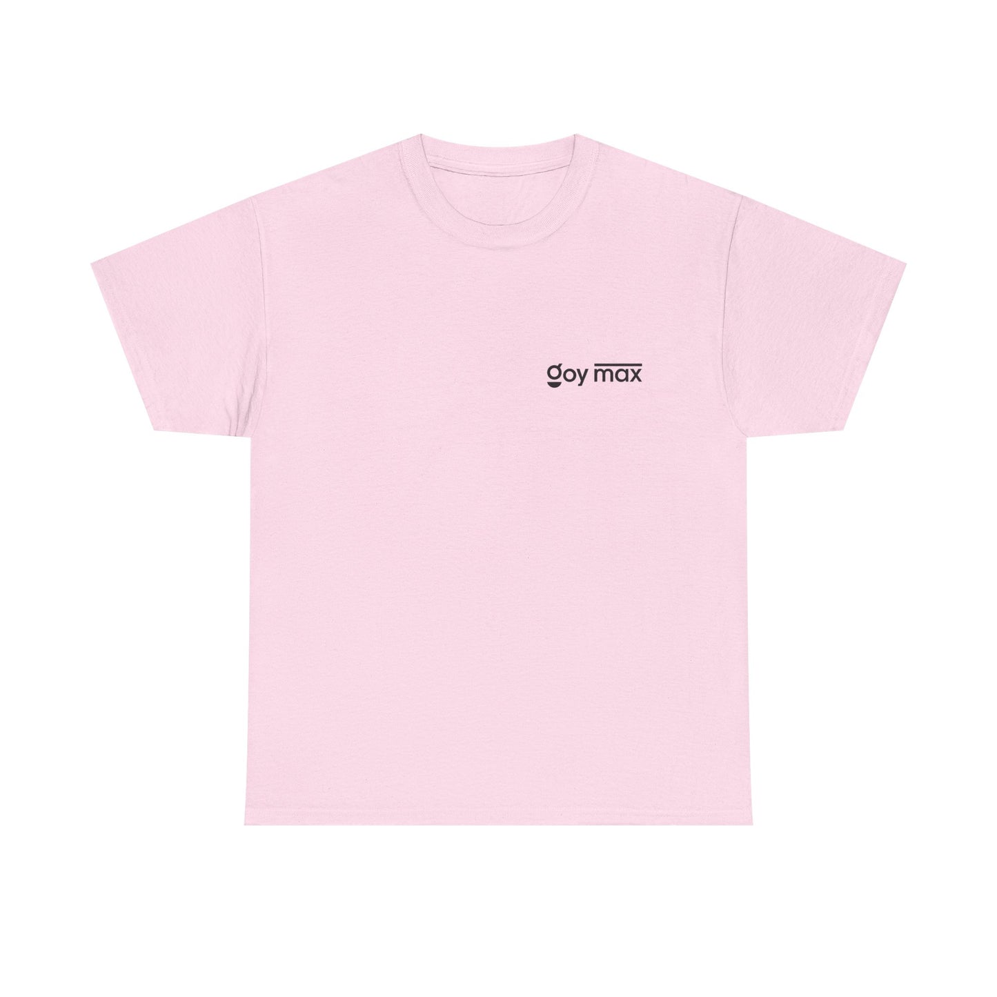 Goy Max Minimalist Logo Tee, Subtle Chest Text Shirt, Modern Typography Top, Clean Aesthetic Streetwear, Internet Meme Fashion